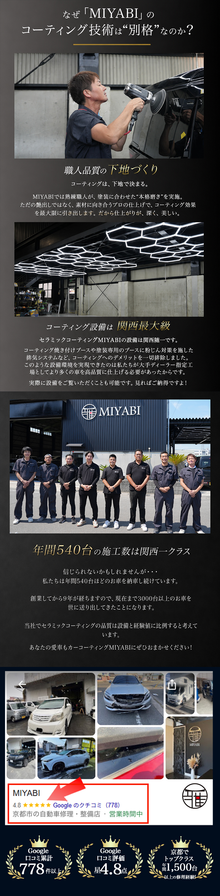 MIYABIのコーティング技術が別格な理由